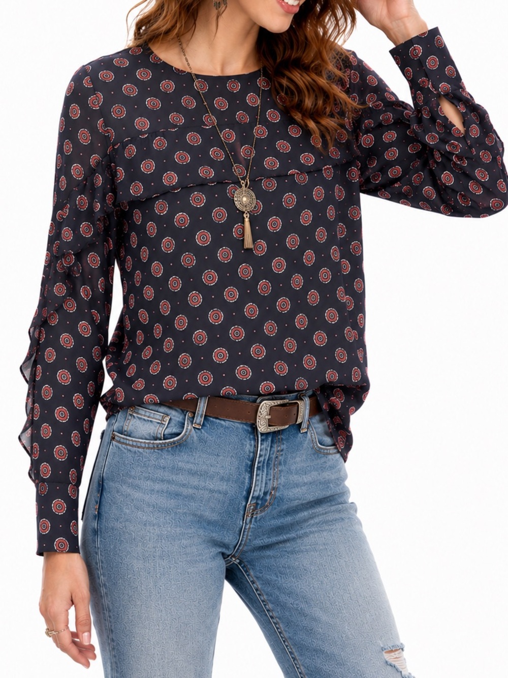 BANANA REPUBLIC Women’s long sleeve top size Small Petite.